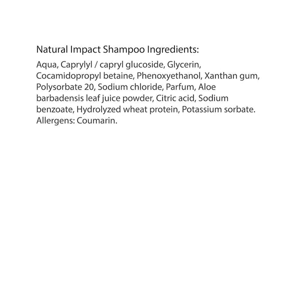 Natural Impact Shampoo (500ml) - Highborn London