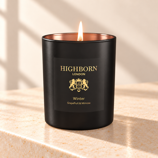 HIGHBORN Winter Grapefruit and Mimosa candle