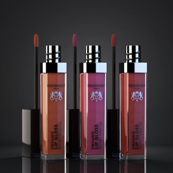 Organic Lip Gloss 3 Pack Collection - Highborn London