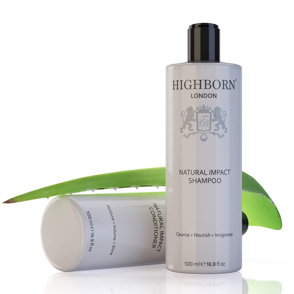 NEW: Natural Impact Shampoo and Conditioner Set (500ml) Hair Care Highborn London 